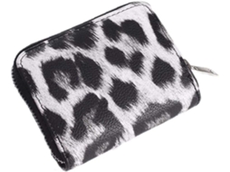 Carteira Feminina Em Pele Com Padrão Leopardo - Estilo 1
