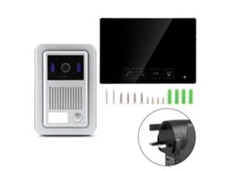 Interfone De Vídeo Com Fio Zhudele Para Edifícios, 7 Polegadas (suporta Monitoramento Externo Marca Nacional, Logo Sem Infração)
