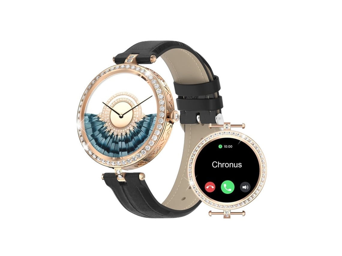 Smartwatch Feminino Chamada Bluetooth Ios/Android Preto YEMAESRE