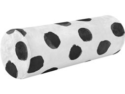Almofada Cilíndrica Preta Frodotgv Bolinhas em Aquarela Suporte Ergonômico Fácil de Limpar