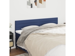 Vidaxl Cabeceiras Azul 160x5x78/88 Cm Tecido
