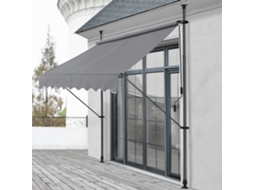 Toldo Articulado PRO.TEC Stem 300 x 120 x 220-309 cm Cinzento médio