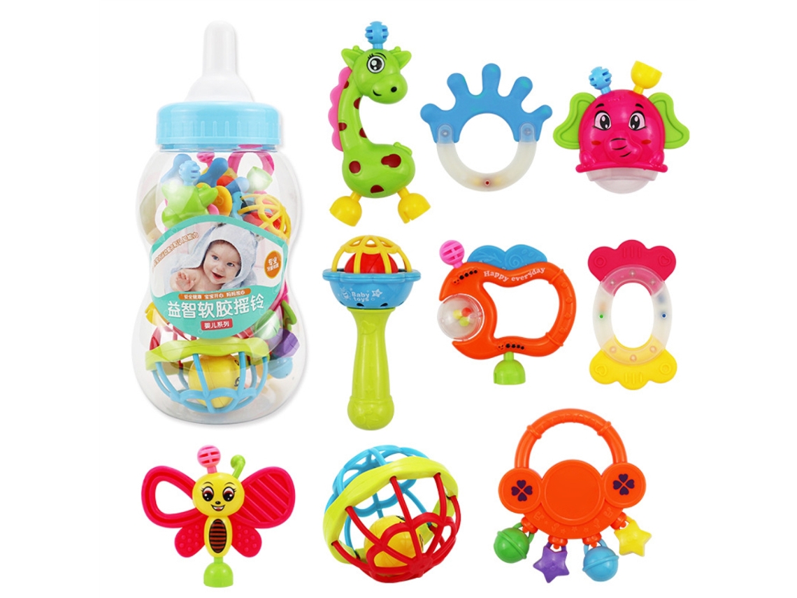 Brinquedos Mordedores Rattles LAXISCREED para Bebê