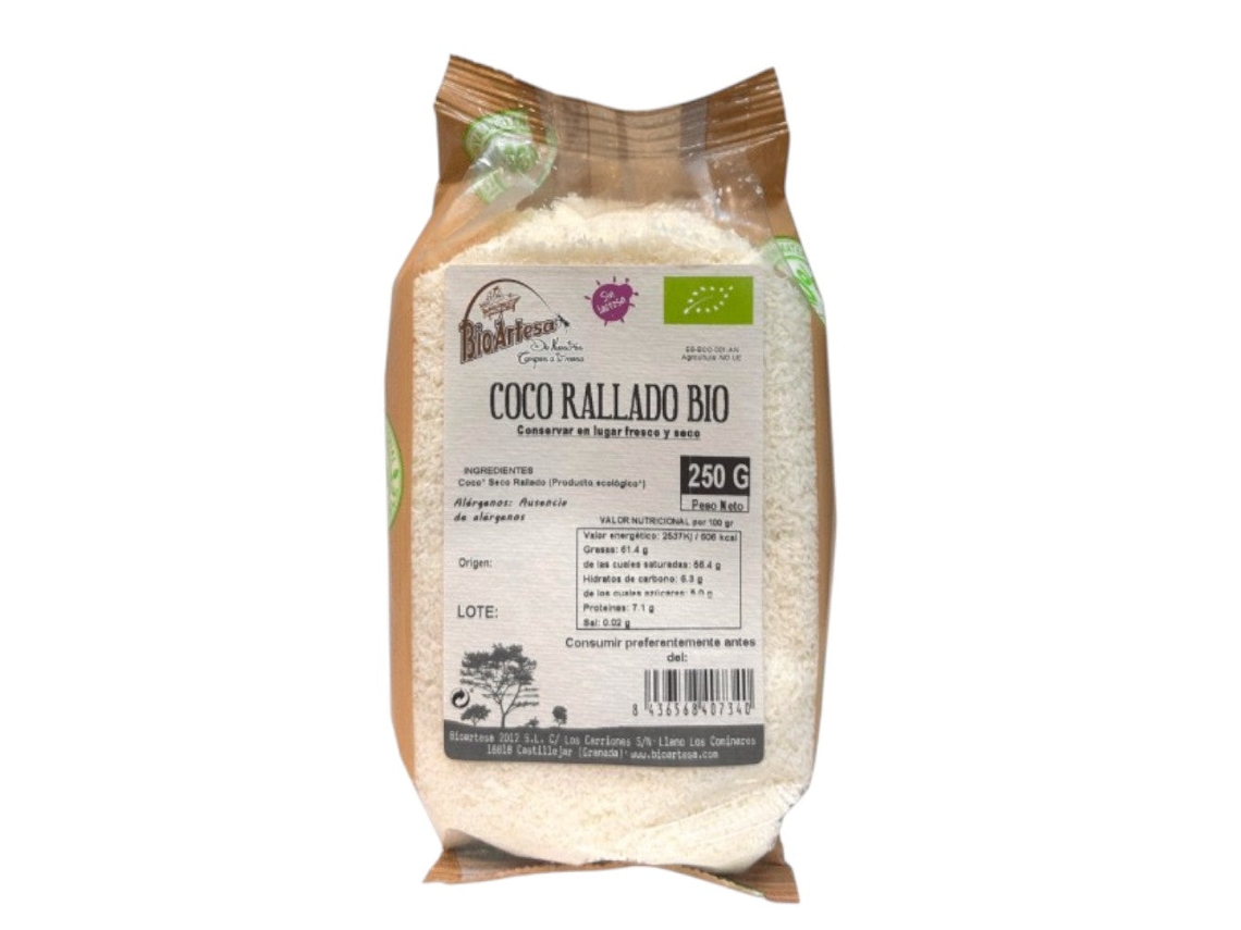 Coco Rallado Bio 250 Gr Bioartesa