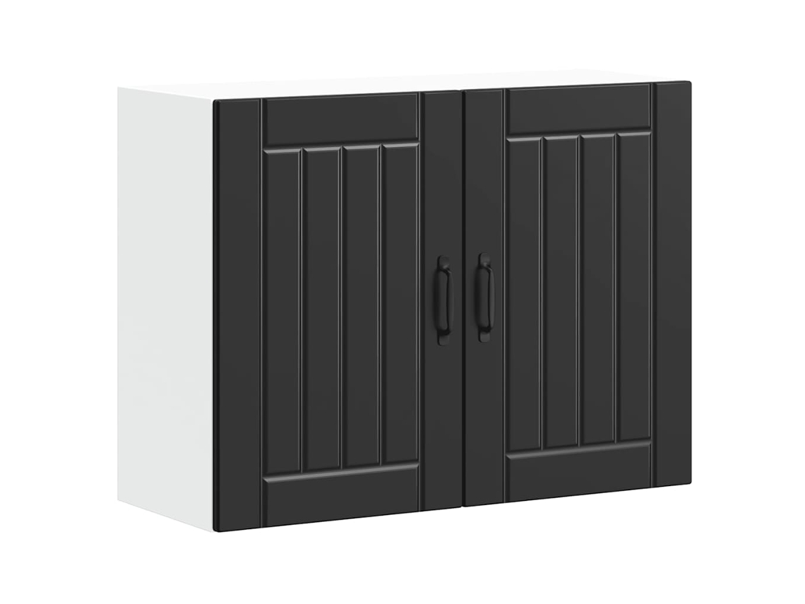Vidaxl Armário De Parede Da Cozinha Lucca Derivados De Madeira Preto