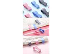 Conjunto De 3 Prendedores Colcha Sem Agulha Ounona, Fecho Leve Em Pp Para Roupa De Cama Tamanho King, Fechamento Seguro