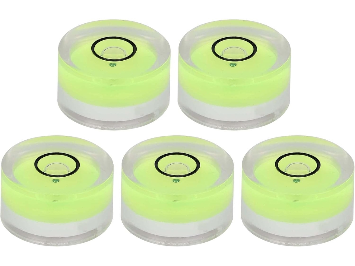 Banapoy Conjunto De 5 Níveis Bolha Compactos Genéricos Para Balança, Nível De Bolha Mini Fácil Leitura Para Calibração