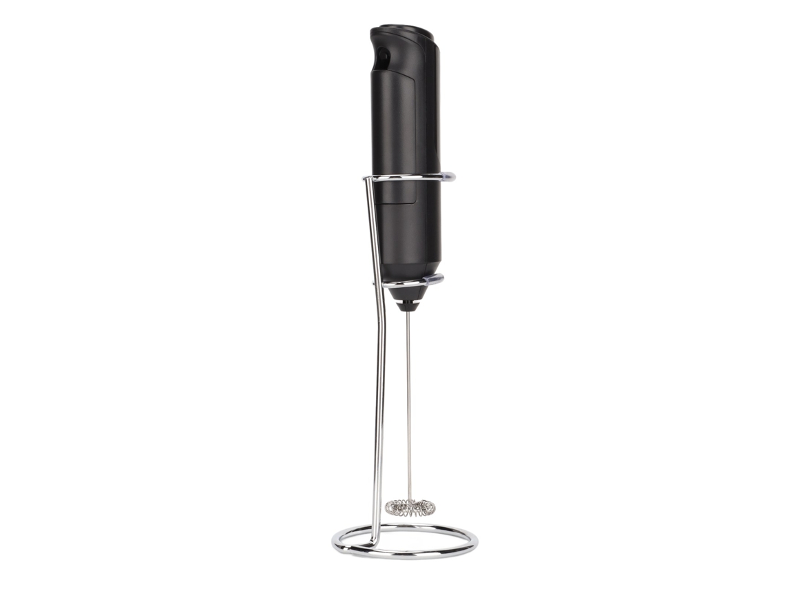 Batedor De Leite Portátil De Aço Inoxidável, Batedor Elétrico Para Bebidas Com Suporte Para Café
