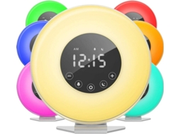 Lurelia Despertador Com Luz De Despertar E Nascer Do Sol, Rádio Fm Led, Sons De Cabeceira, Abajur Com Toque