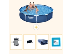 Bestway Piscina Bestway Steel Pro Redonda - 366x76 Cm - 5-peças S340