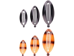 Conjunto De 6 Presilhas De Cabelo Em Resina Em Formato De Banana Para Mulheres - Inquebráveis