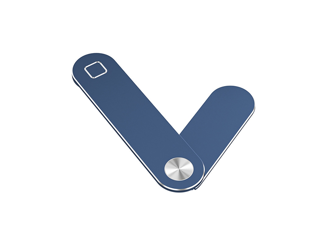 Soporte De Telefone Para Notebook Magnético Ajustável De Alumínio Lateral Azul Escuro