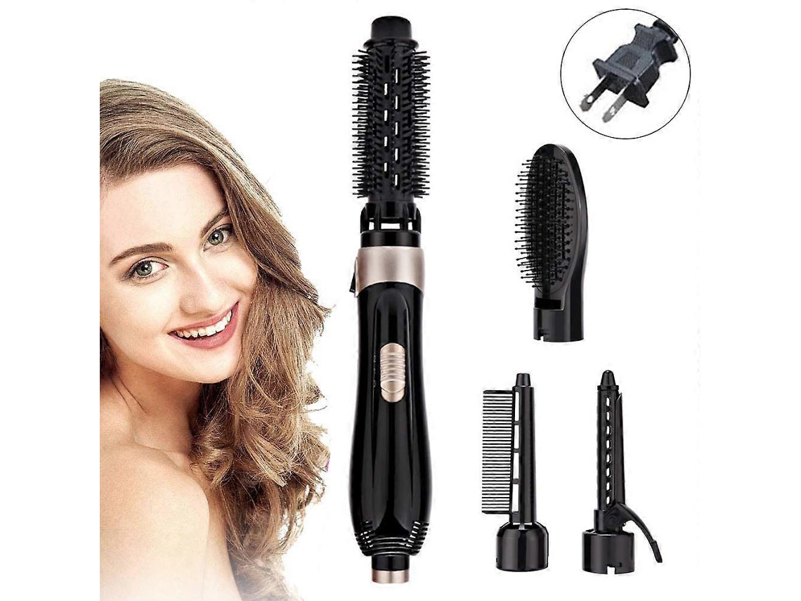 Escova Secadora De Cabelo 4 Em 1, Secador E Volumizador, Modelador De Cachos, Chapinha E Escova Secadora Ly Ebike (plugue Americano)