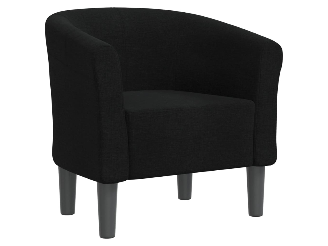 Tub Chair, Tub Chairs Vidaxl Preto Tecido