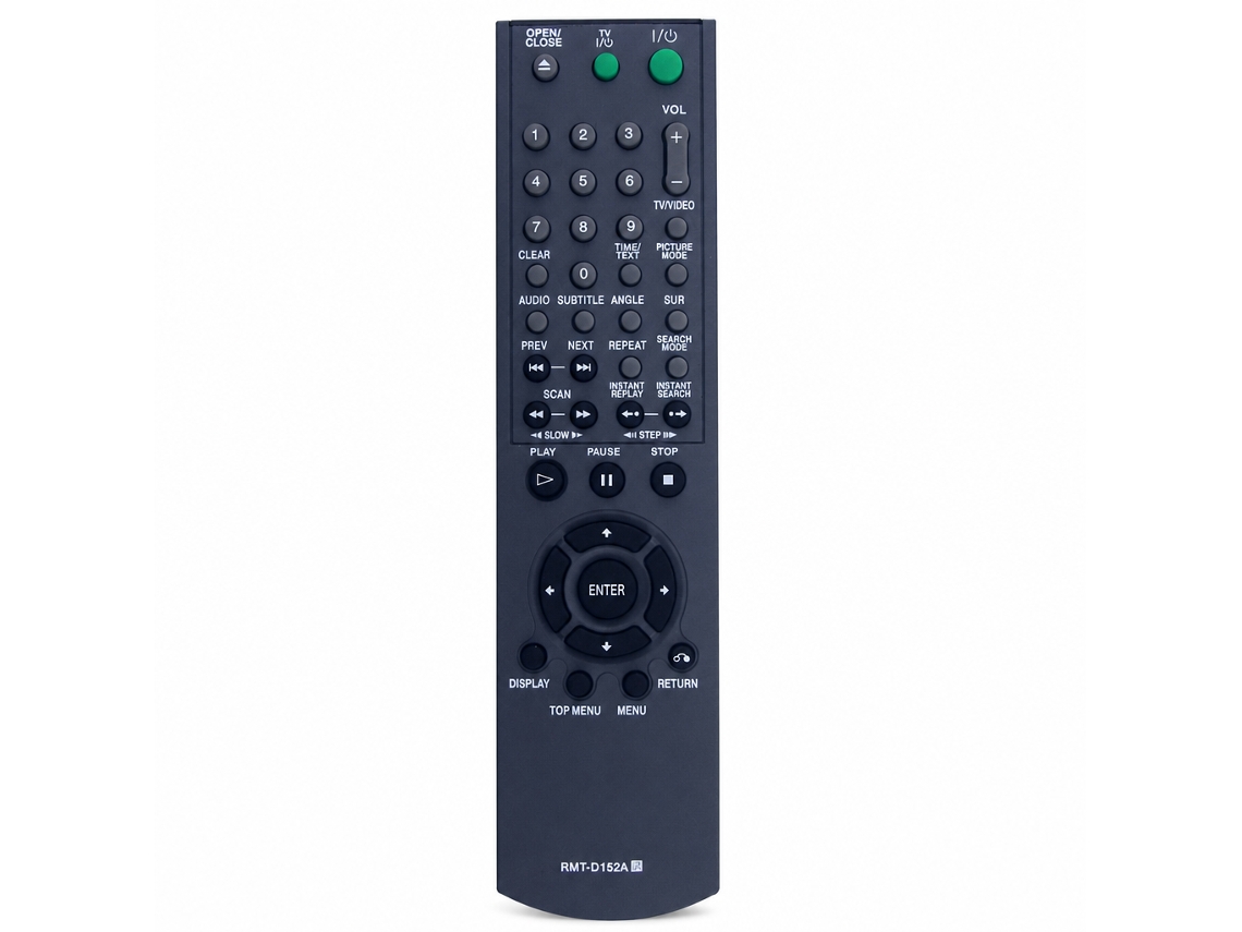 Comando À Distância Para Leitor Dvd Compatível Com Sony Rmt-d152a, Funções Tv E Reprodução