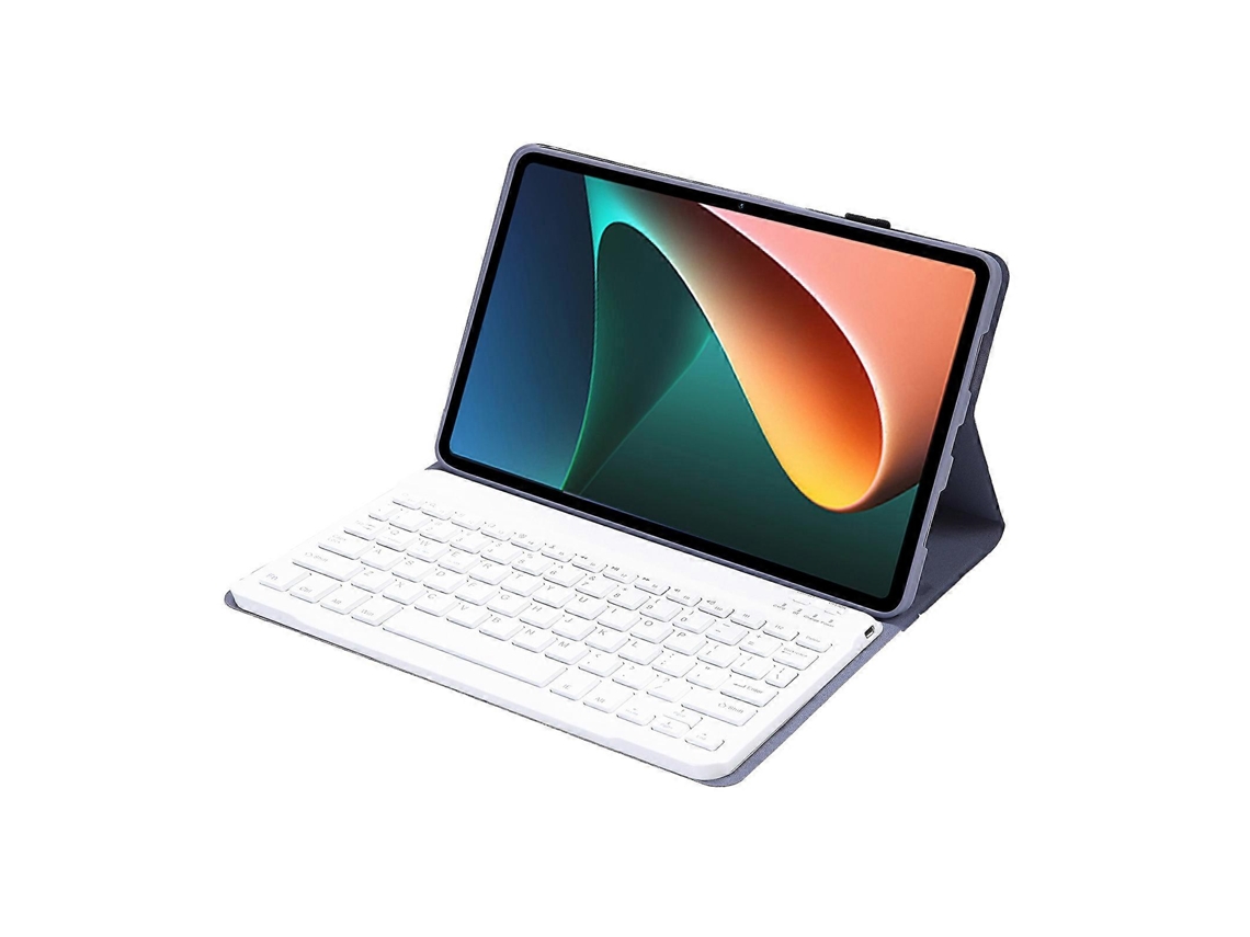 Capa Para Tablet Xiaomi Pad 5 / 5 Pro A0n5 Ultrafina, Removível, Em Tpu Com Textura De Pele De Cordeiro, Teclado Bluetooth E Suporte (preta).