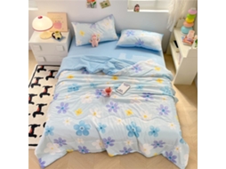 Colcha Acolchoada Fansu Capa de Cama Manta para Ar Condicionado Edredom Microfibra Sedosa Conjunto Sofá com To