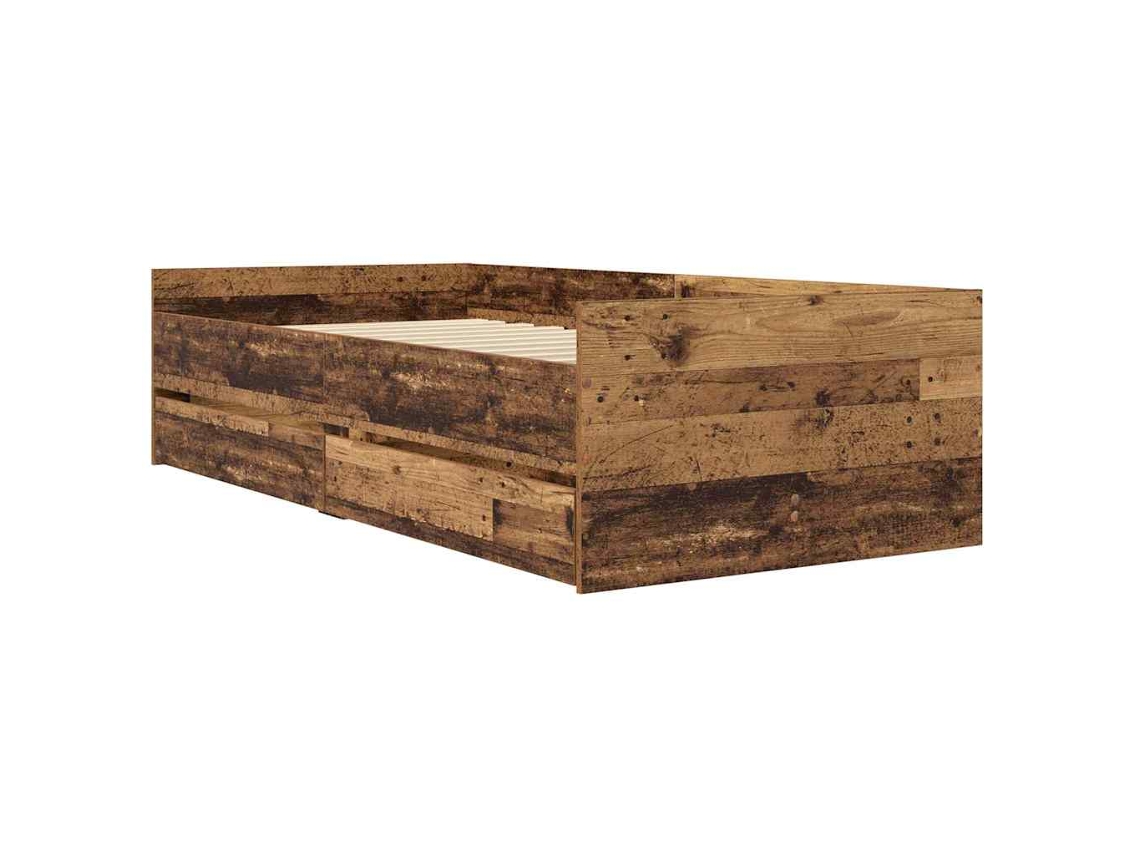 Estrutura da Cama com Gaveta Madeira Antiga 90x200 cm MAISON EXCLUSIVE