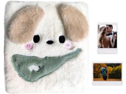 Album Photo - Classeur Photo En Peluche A6 Doux - Livre De Rangement De Cartes D'animaux Mignons En Fourrure