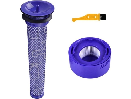 Pré-filtro e filtro de substituição HEPA compatível com aspiradores de pó Dyson V7, V8 Hobby Tech Escova de limpeza