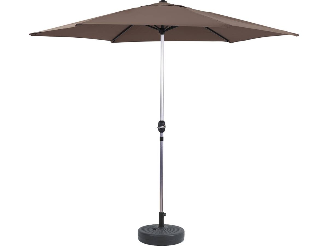 Parasol De Jardín Aluminio Sol Topo Ø3m Con Base Habitat Et Jardin