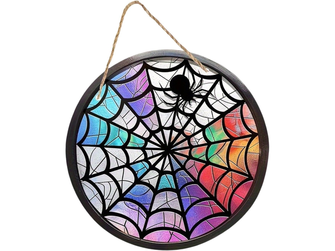 Enfeite De Árvore De Halloween: Pingente Decorativo Em Forma De Teia De Aranha |
