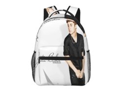 Mochila Justin Bieber K15 Para Estudantes, Durável E Leve, Impermeável E Com Alça De Ombro Respirável (m15)