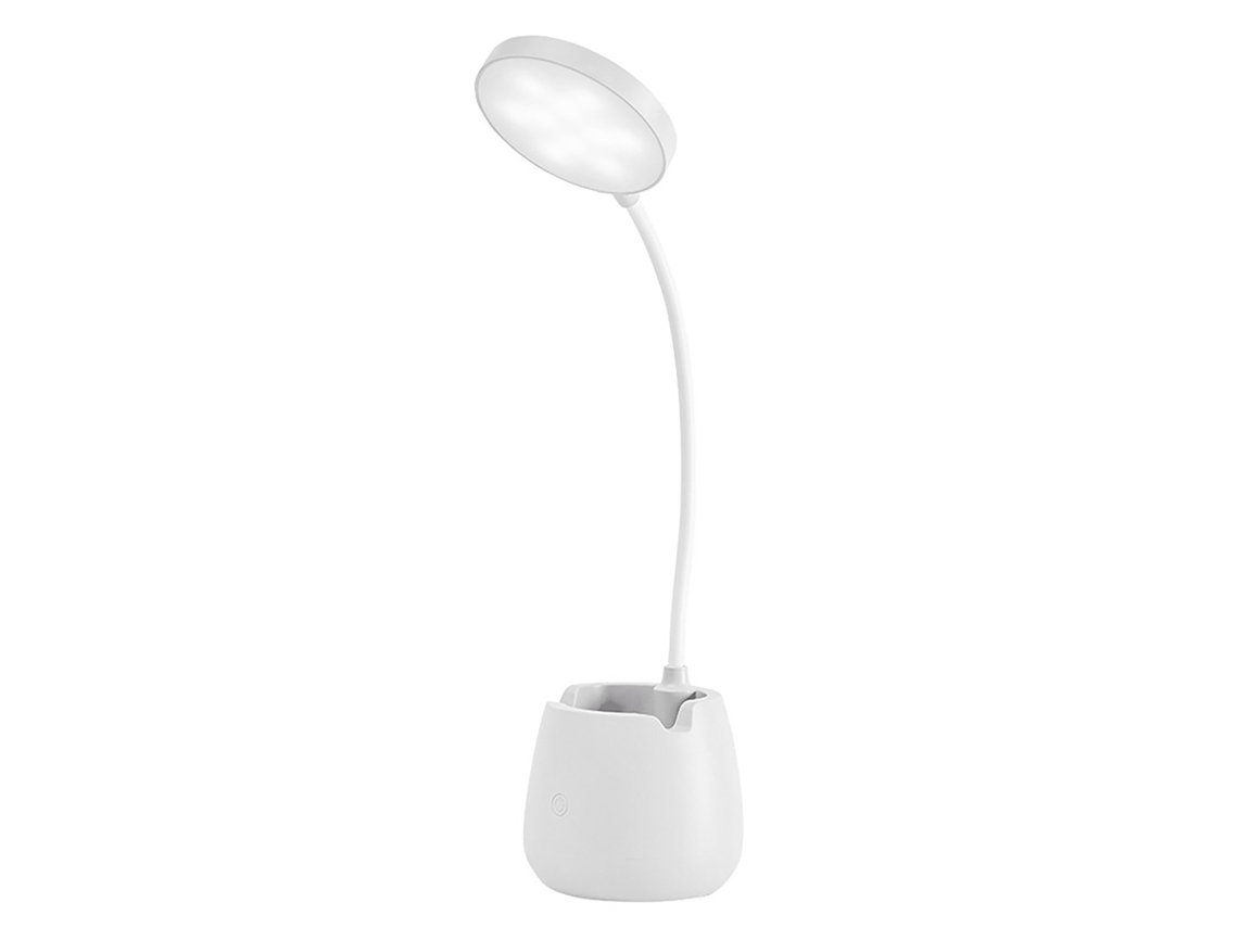 Lâmpada de Escritório Led Pequena Recarregável Flexível com Proteção para Olhos Ajustável