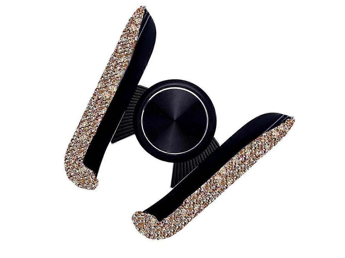 Suporte De Celular Brilhante Para Carro, Clipe Elegante Para Montagem Interna Do Celular, Feminino.