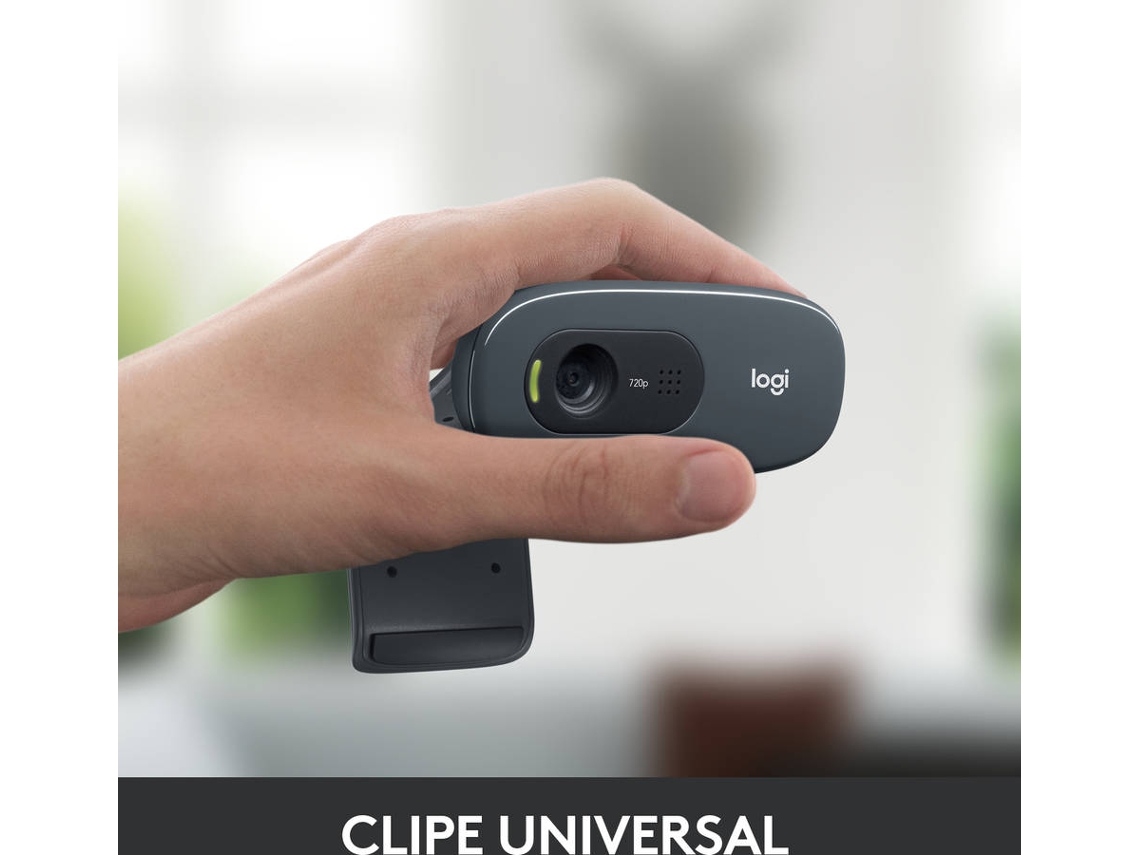 Webcam LOGITECH C270 (HD - 3 MP - Microfone Incorporado)