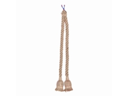 Lâmpada de teto pendente de corda de juta retrô industrial com duas cabeças, design criativo para decoração | S/MARCA