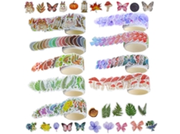 Fita Adesiva, 9 Rolos, Vintage Estilo Diário Criativo, Ideal Artesanato E Scrapbooking ()