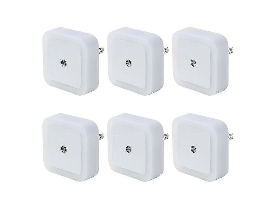 Luz Noturna Led Com Sensor De Movimento E Controle De Luz Branca 0.5w 2un Plugue Na Tomada