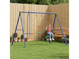 Vidaxl Conjunto De Balanço Para Exterior Multicolor Aço E Pe