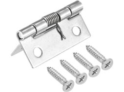 Dobradiças Giratórias Ocultas Para Portas, 2 Peças, Com Mola De Fechamento Automático, Em Aço Inoxidável, 1, 5 2, 5 Polegadas
