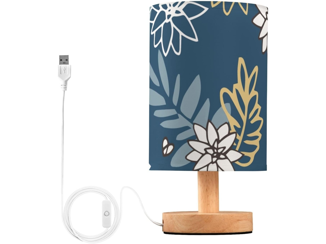 Bases de mesa retrô com LEDs Nas Cores nas cores branca, amarela e azul para mesas infantis.