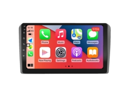 Auto Rádio Carro Bluetooth Autoradio 8GB RAM 128G ROM CarPlay Navegação GPS Ecrã Táctil RoverOne para Audi A3 2 8P 2003-2013 S3 2 2006-2012 RS3 1 2011 2012 