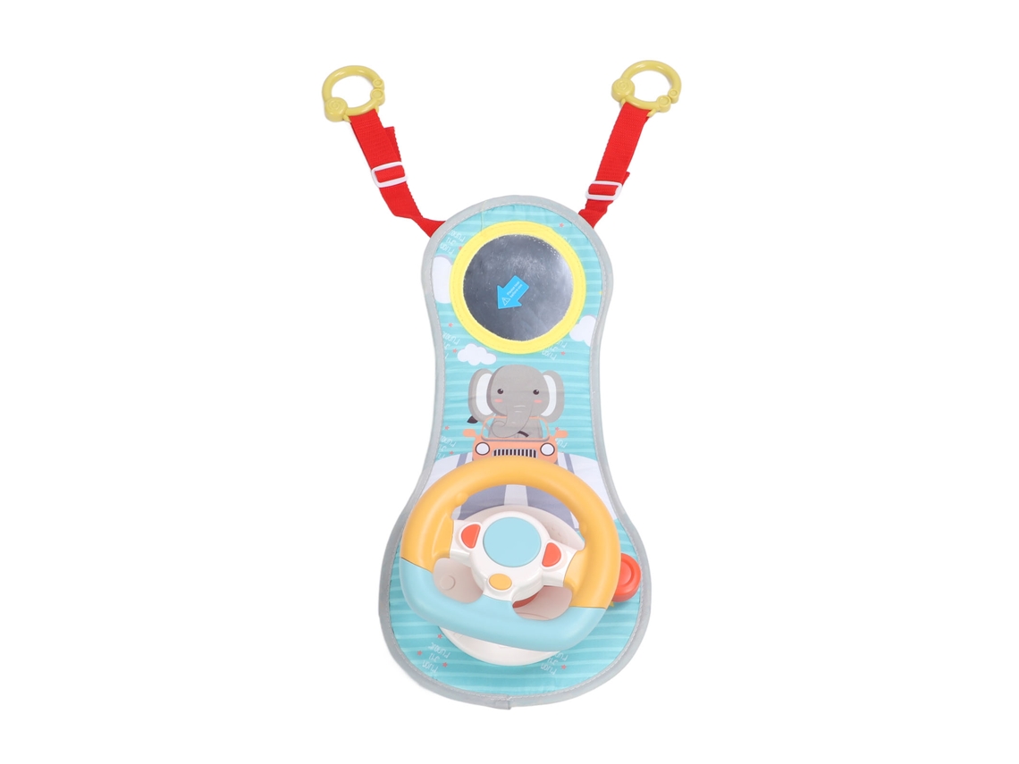 Primerox brinquedo Volante Carro Bebê com Sons Educativo Simulação de Dirigir Seguro