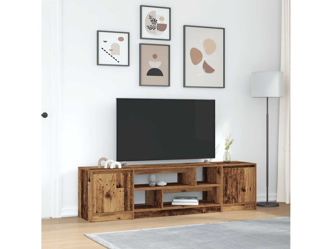 Vidaxl Móvel De Tv 188,5x41x50 Cm Derivados De Madeira Madeira Velha