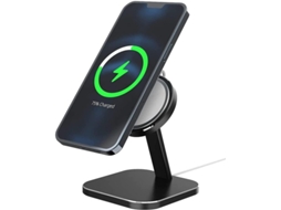 Carregador Sem Fio Para Apple Yizhood Alumínio Magnética Preto