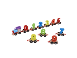 Primerox trem de Brinquedo de Madeira para Bebês Educativo Aprendizagem Cores Números Presente de Natal
