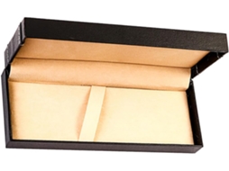 Estojo para Canetas Topbathy em Couro Pu Preto, Prático, com Organizador Pequeno, Ideal Uso no Escritório e Ce