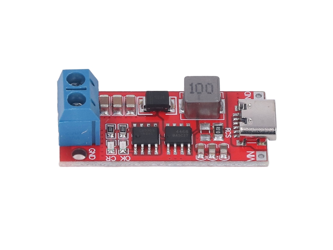 Carregador De Bateria 3s Módulo Boost Step Up Pcb Tipo C Dc3-6v 1a Com Proteção Automática