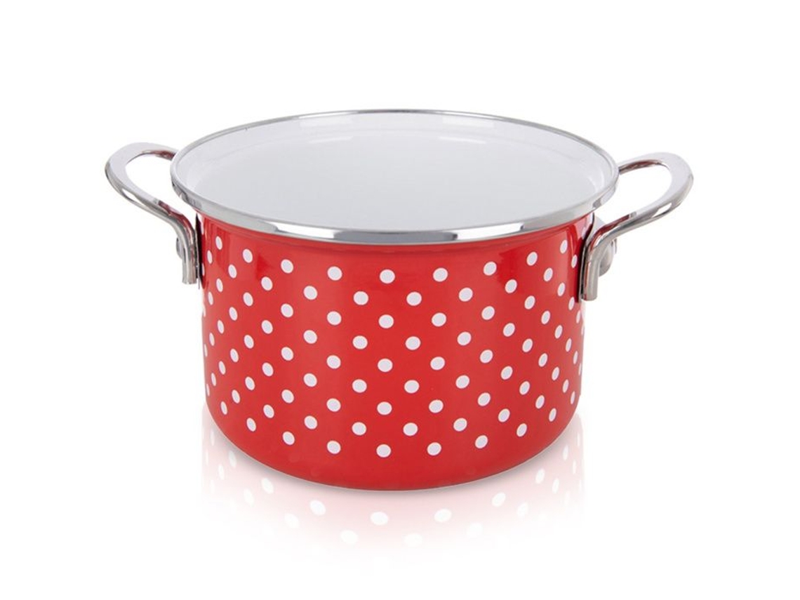 Orion Tecka Panela Esmaltada 18 Cm 2 L Rouge