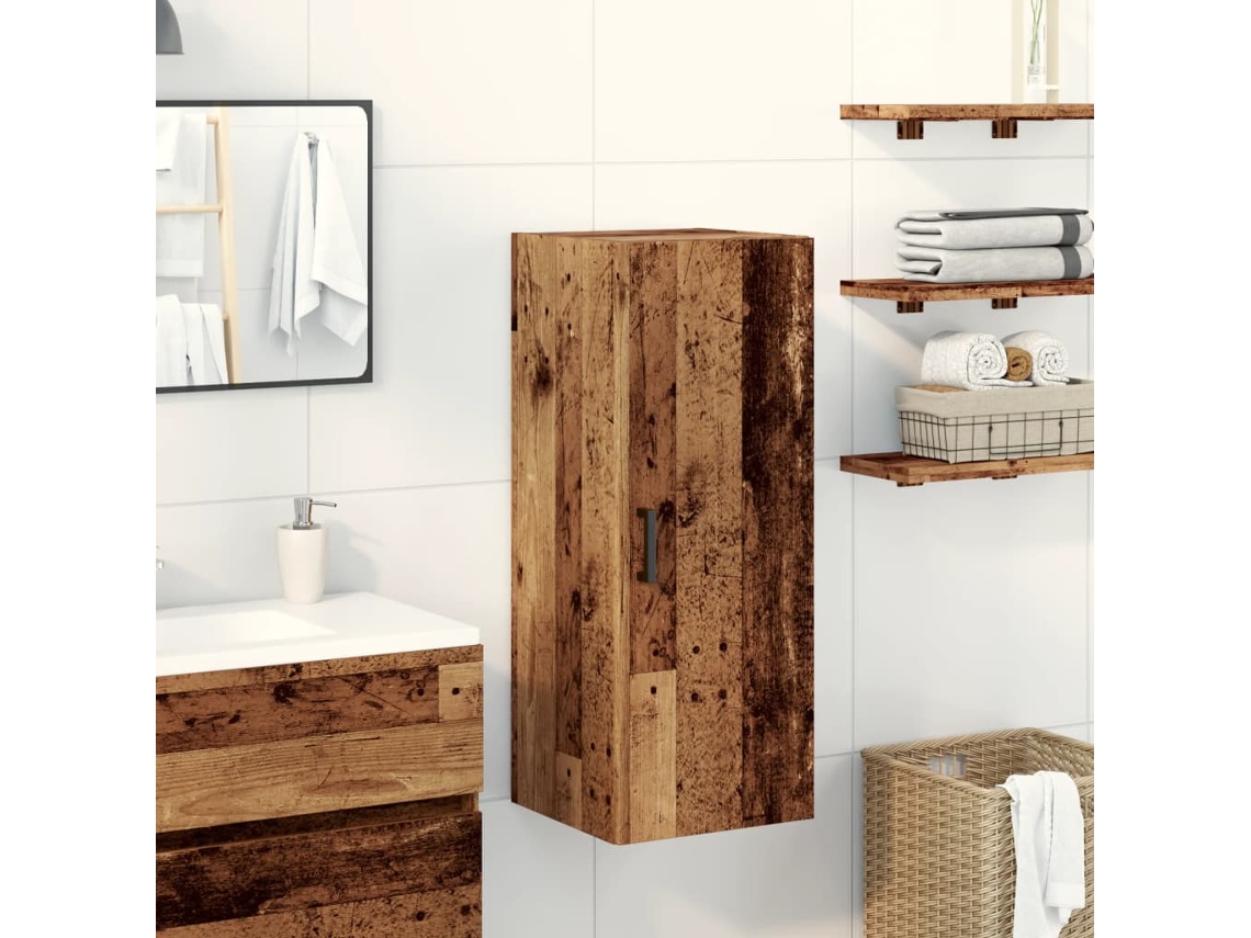 Armario de pared 34,5x34x90 cm Derivados de madera Madera vieja