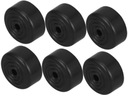 Angooily Conjunto De 6 Pés Móveis Pretos Cônicos Com Parafuso Para Substituição, Ideais Para Sofás, Mesas, Armários E