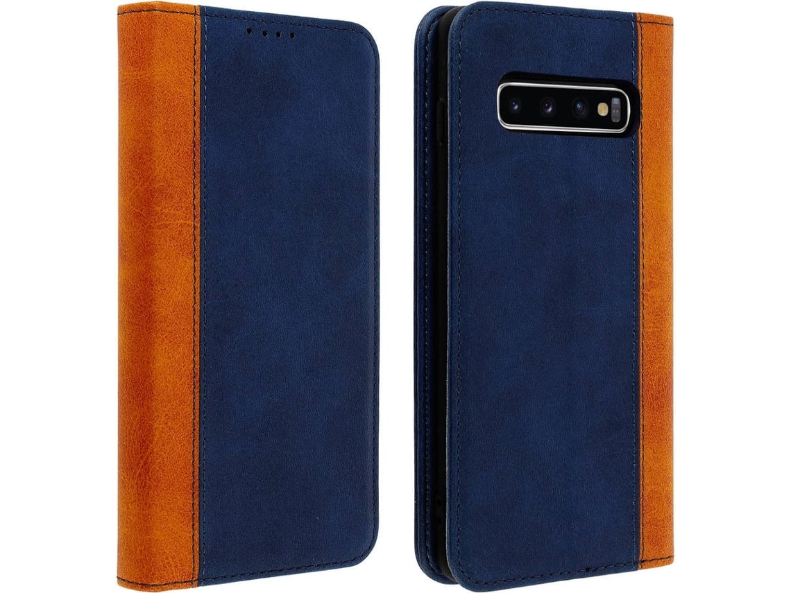 Capa Wallet Para Samsung Yemaesre Azul