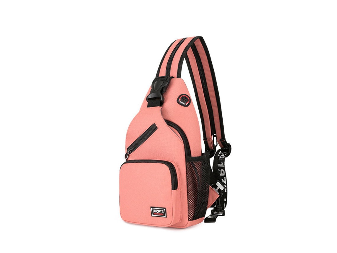 Mochila Transversal Multifuncional Preta Rosa