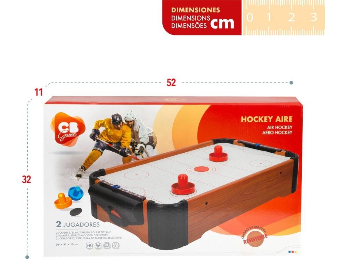 Mini Mesa Hockey Brinquedo Róquei Madeira Jogo de Tabuleiro Infantil