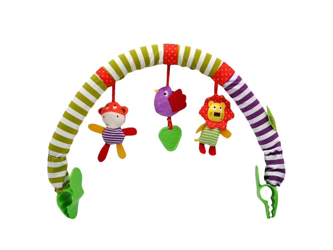 Ats arco de Juego para Bebé com Animais de Pelúcia para Cochecito, Cuna e Carro de Bebé